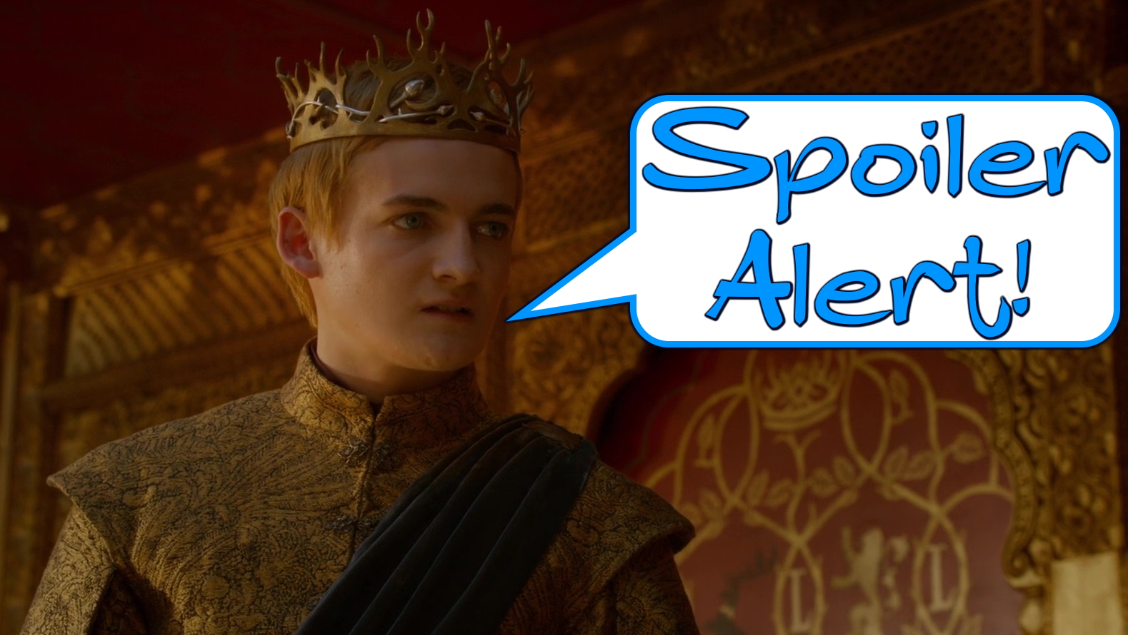 A spoiler warning graphic.