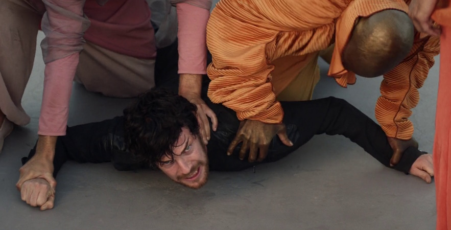 Still frame from Star Trek: Picard Season 1 showing Narek's final on-screen moment.