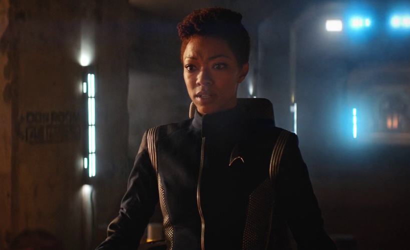 Still frame from the Discovery Season 2 episode The Red Angel showing Michael Burnham.