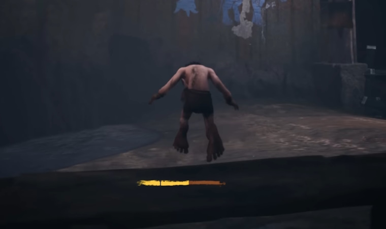 Screenshot of The Lord of the Rings: Gollum showing a serious bug.