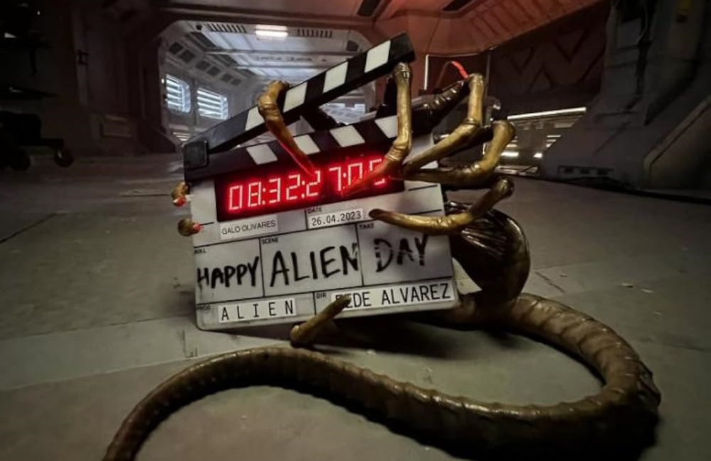 Promo photo for Alien: Romulus (2024) featuring a juvenile alien.