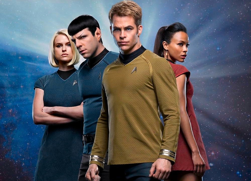 Promotional photo for Star Trek Into Darkness (2012) featuring the main cast.