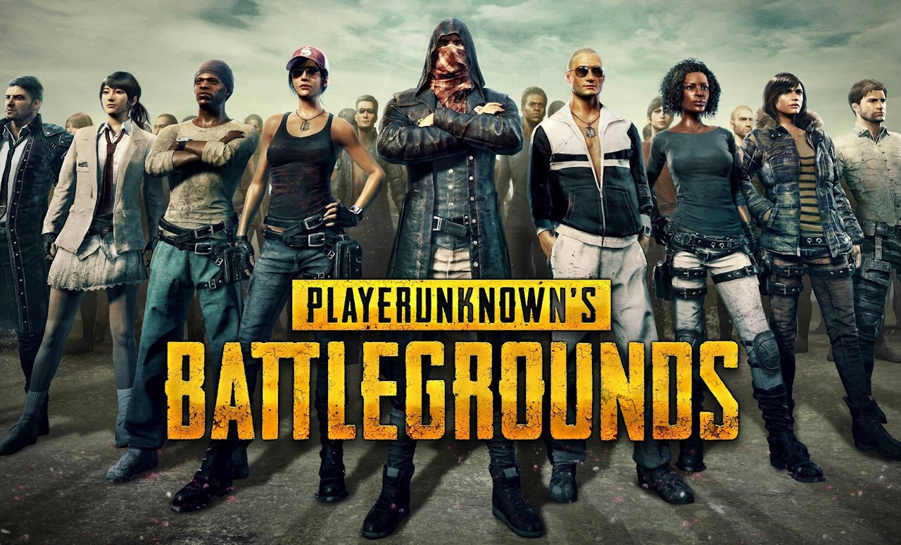 Promo image advertising PlayerUnknown's Battlegrounds (a.k.a. PUBG Battlegrounds).
