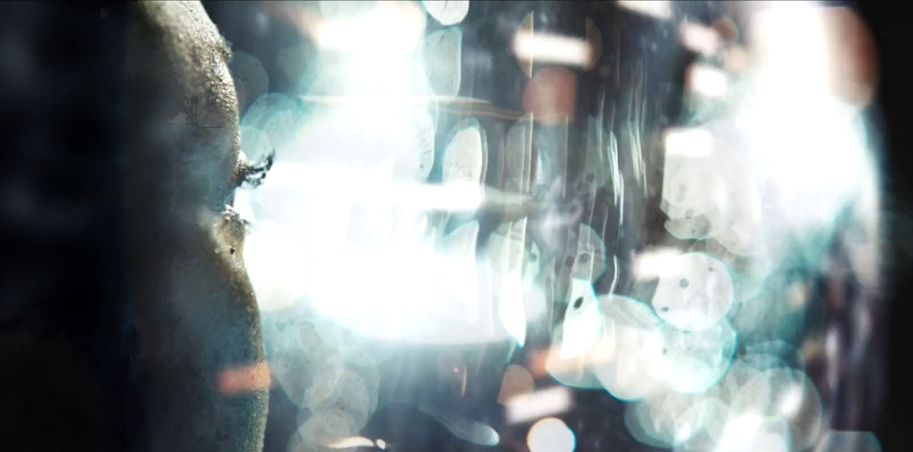 Still frame from the Discovery Season 2 episode Such Sweet Sorrow, Part 2 showing Michael Burnham time-travelling.