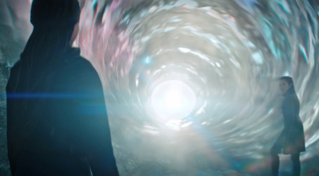 Still frame from the Discovery Season 3 episode Terra Firma, Part II showing Burnham and Georgiou.