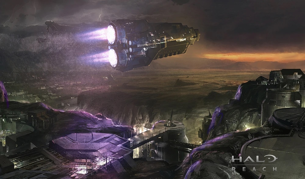 Concept art for 2010's Halo: Reach.