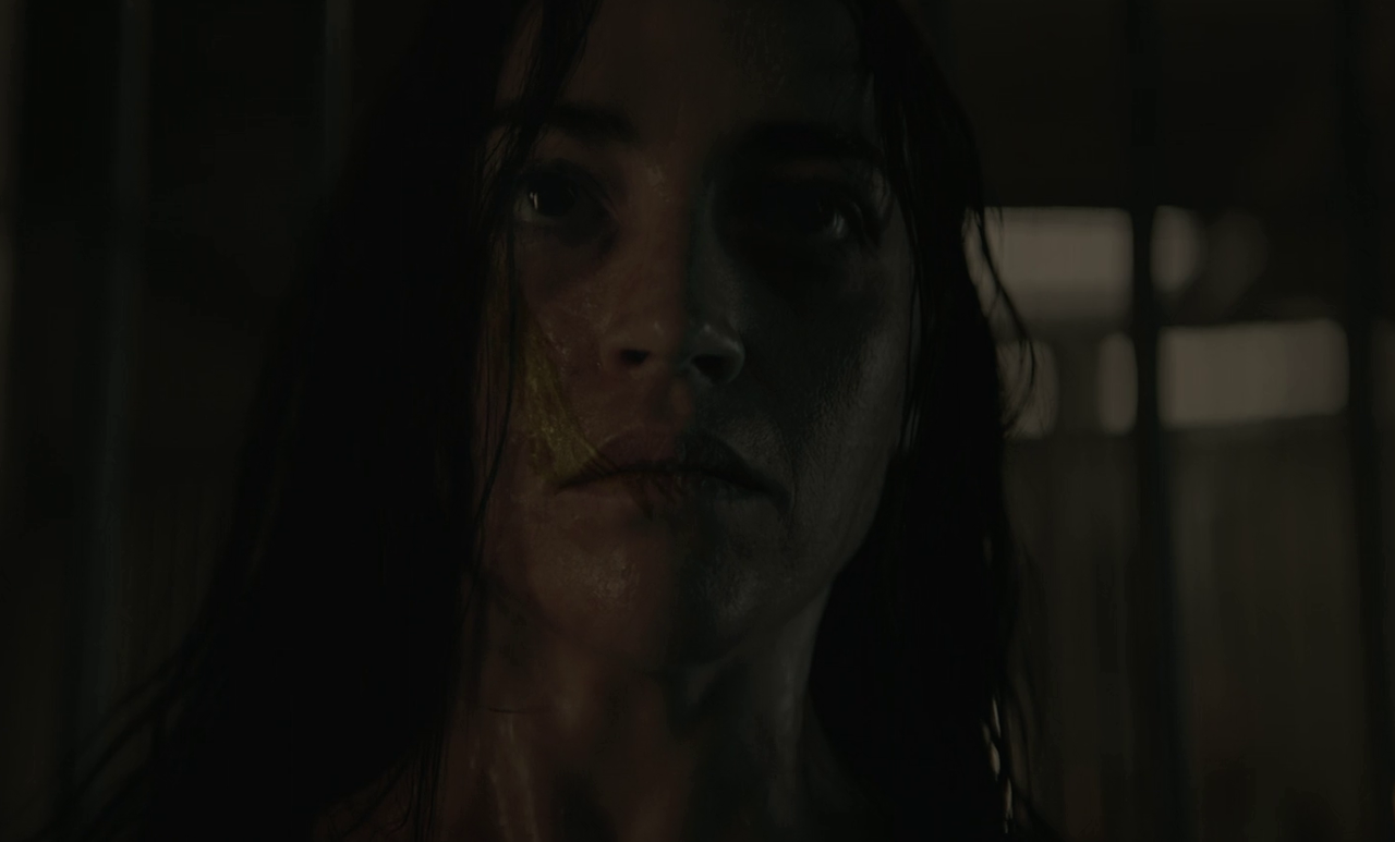 Still frame from Halo Season 2 (2024) showing a character infected by the Flood.