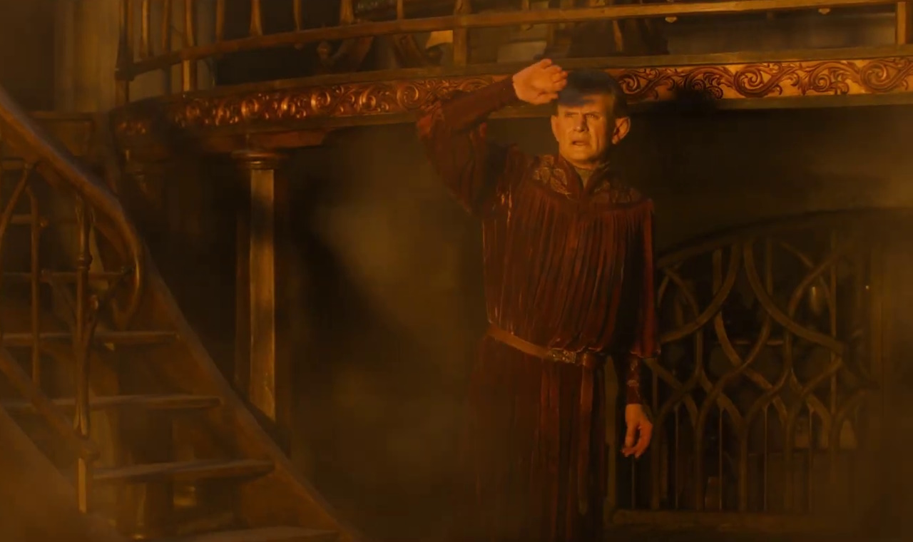 Still frame from The Rings of Power Season 2 trailer showing Celebrimbor.