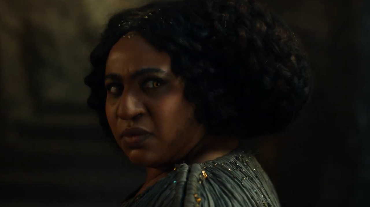 Still frame from The Rings of Power Season 2 trailer showing Princess Disa.