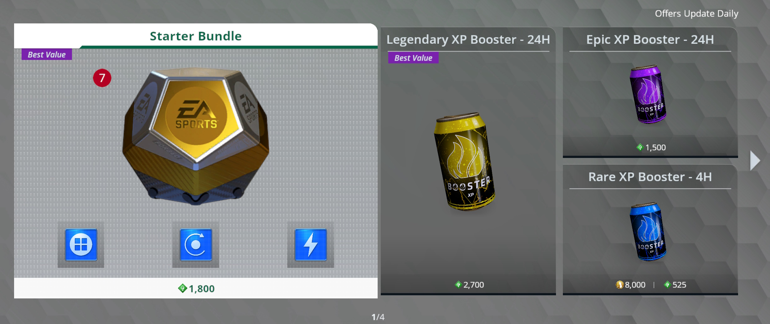 Screenshot of EA Sports PGA Tour (2023) showing the in-game storefront.