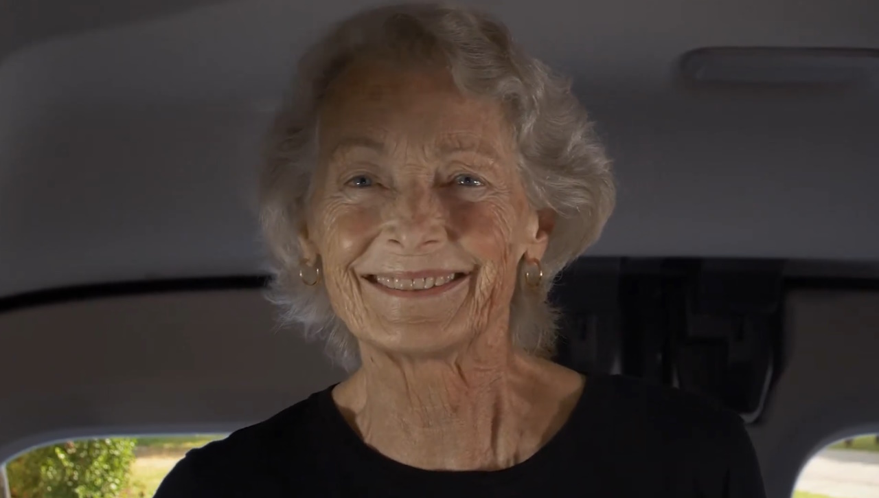 Still frame from Finding Hannah (2022/23) showing actress Diana Muldaur.