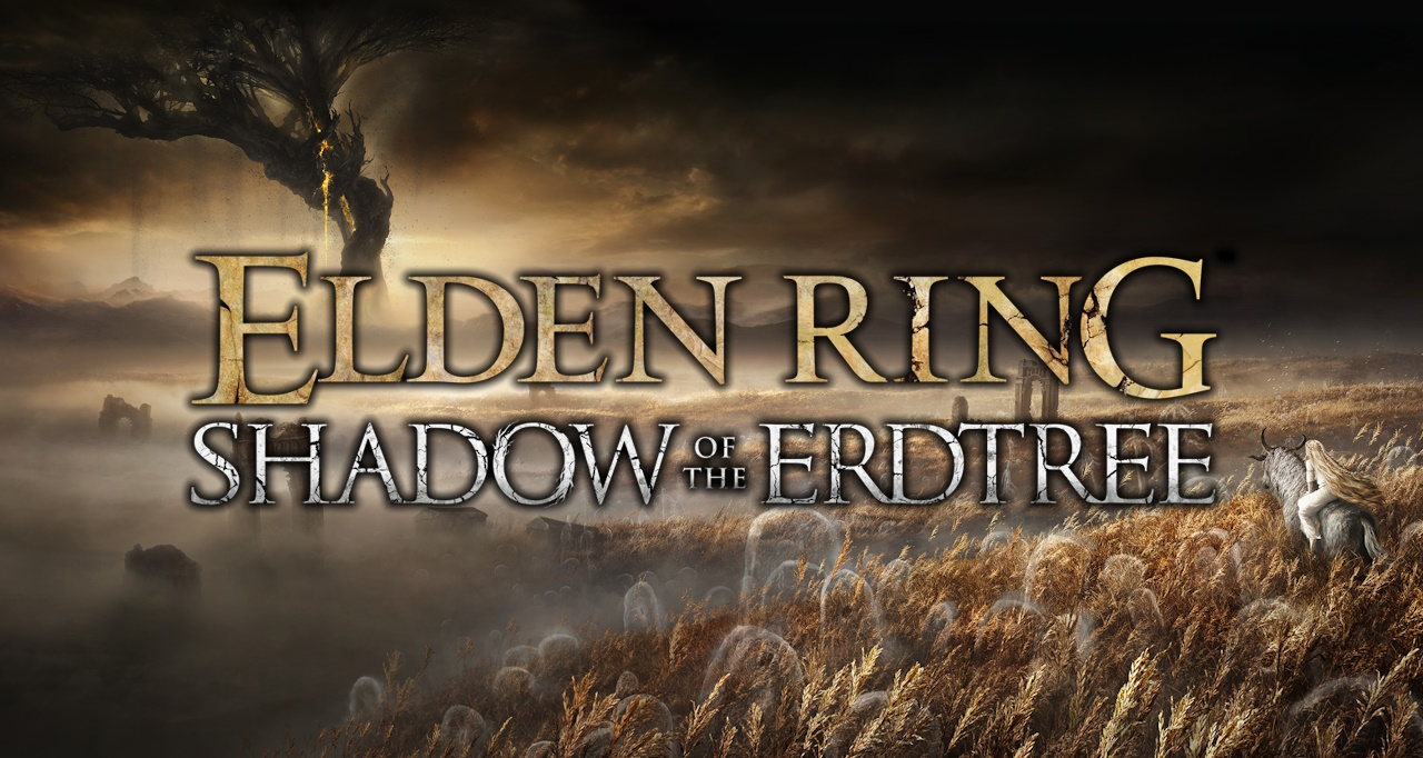 Concept art/logo for Elden Ring - Shadow of the Erdtree.