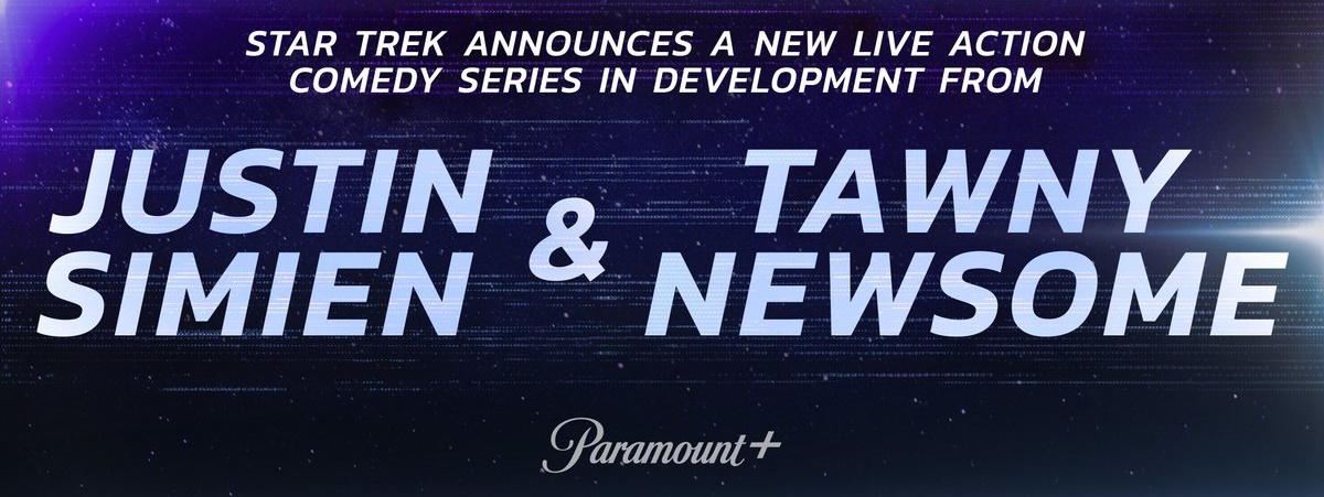 Announcement graphic for a new live-action Star Trek series.