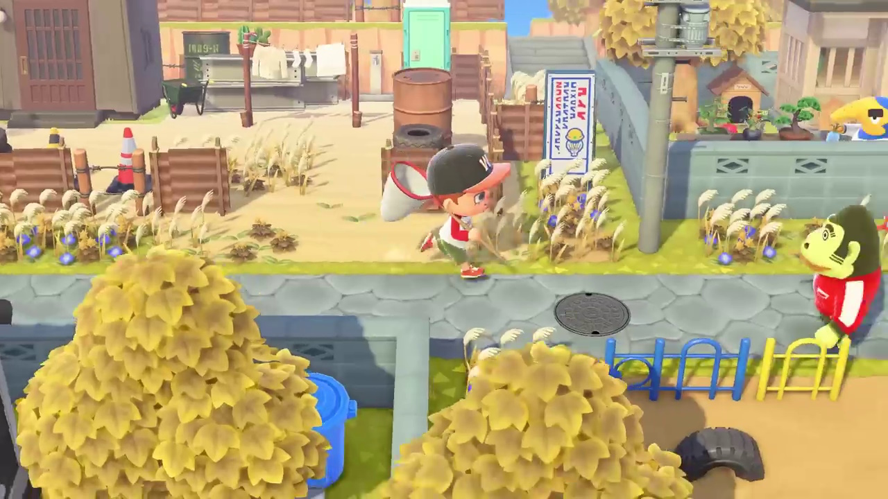 Screenshot of Animal Crossing: New Horizons taken from the trailer.