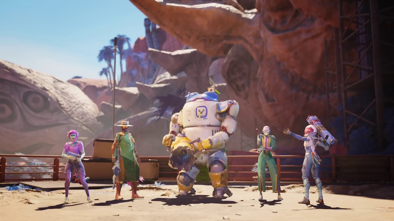 Still frame from the Concord trailer in 2024 showing the main characters.