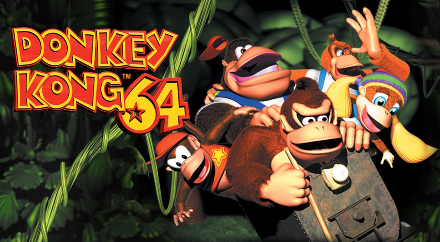 Promo art for Donkey Kong 64 (1999).
