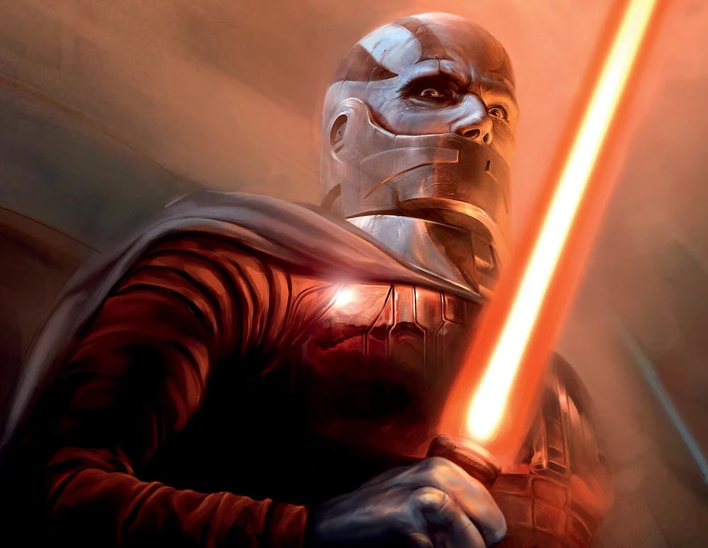 Concept art for Knights of the Old Republic showing Darth Malak.