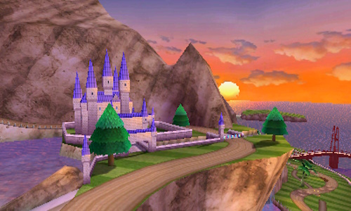 Screenshot from Mario Kart 7 showing Maka Wuhu.