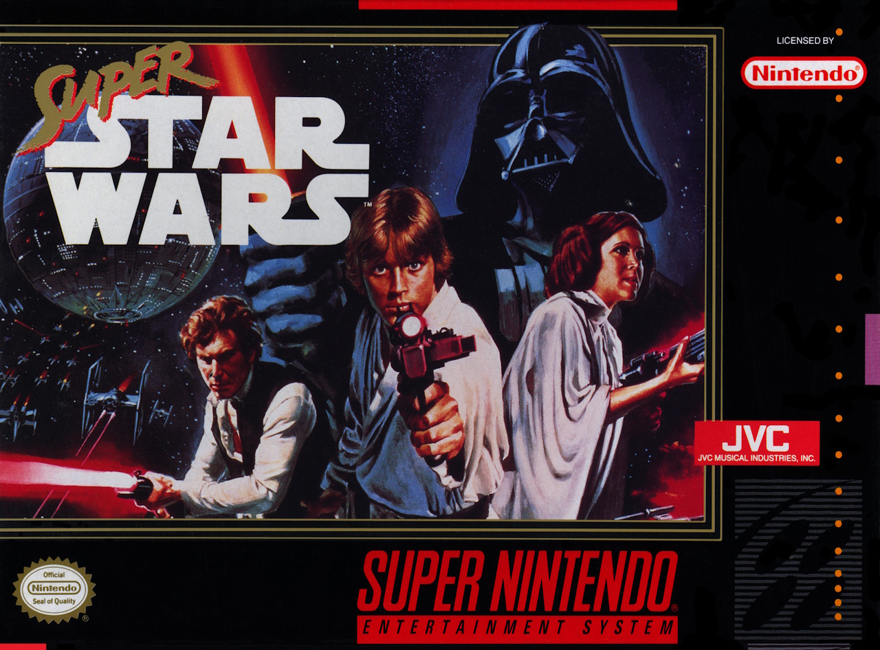 Box art for the SNES game Super Star Wars.