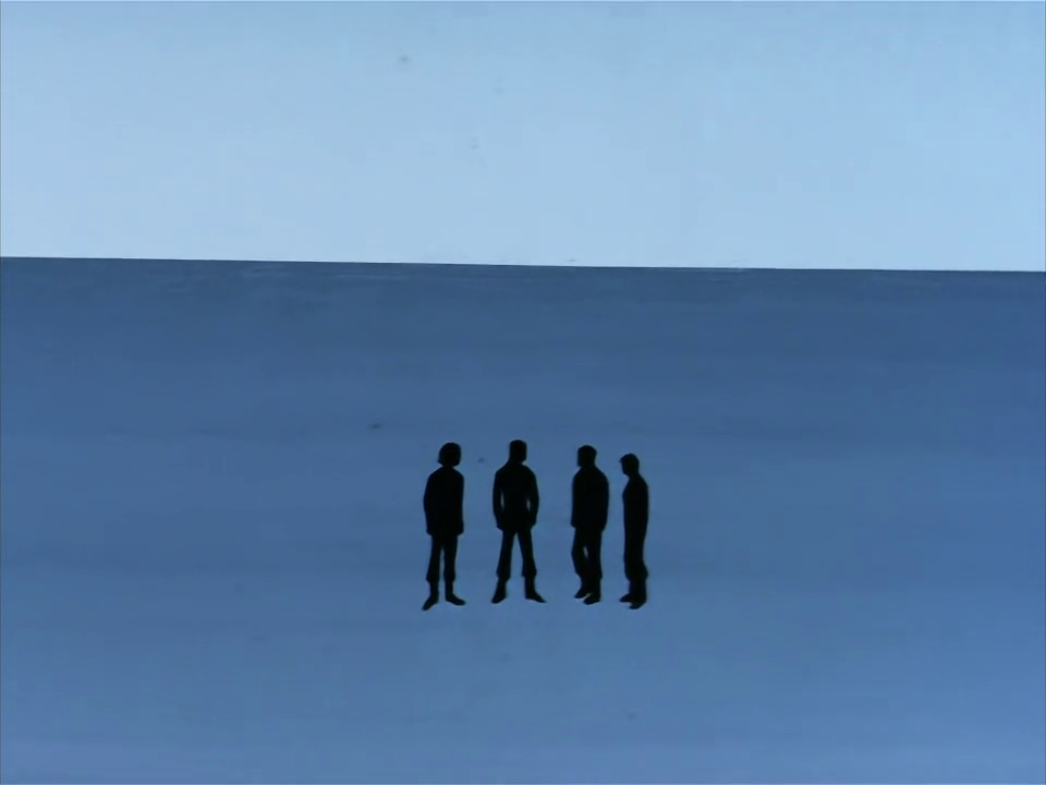 Still frame from Star Trek: The Animated Series Season 2 (1974) showing the away team.