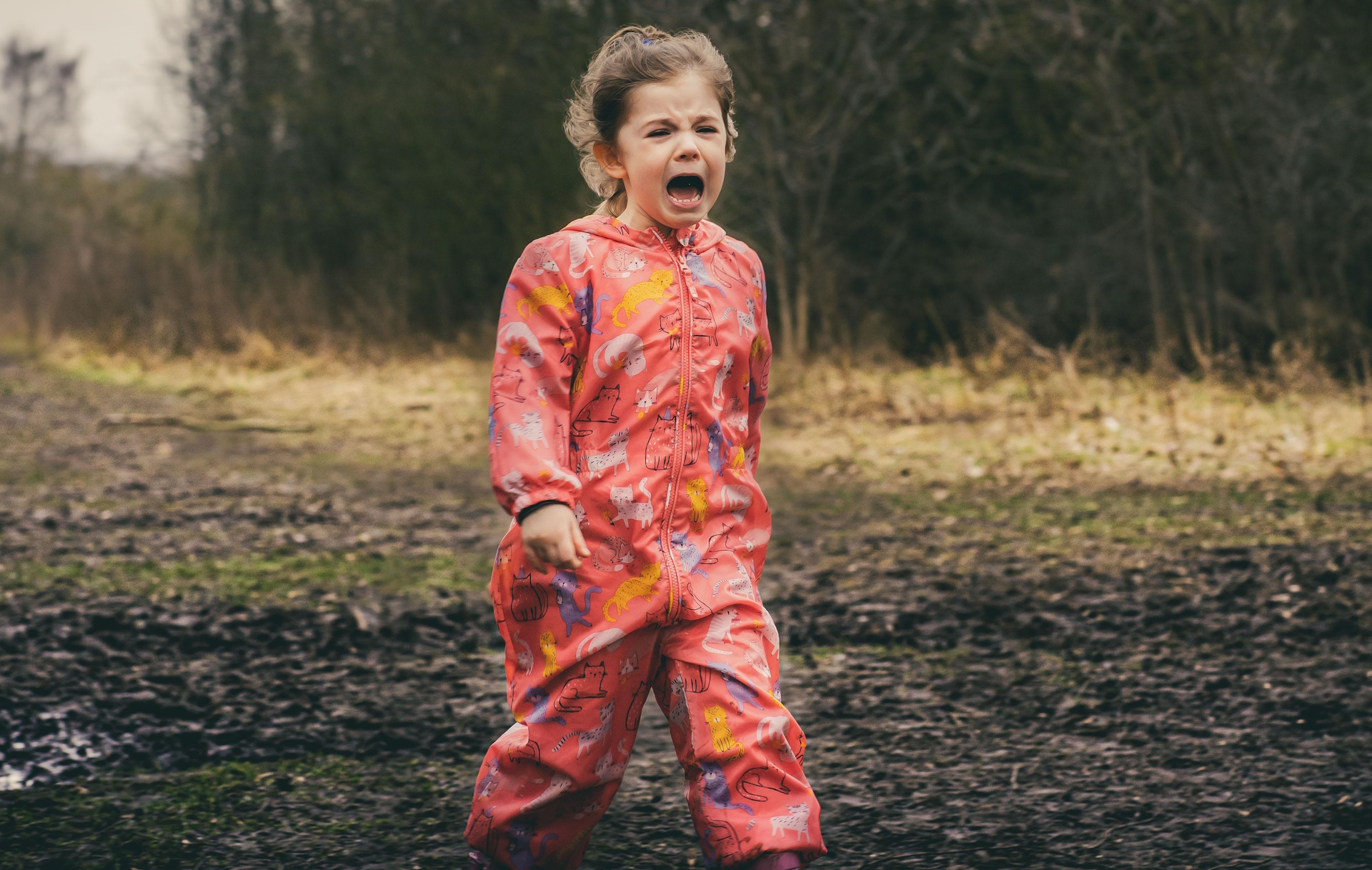 A stock photo of a crying girl.