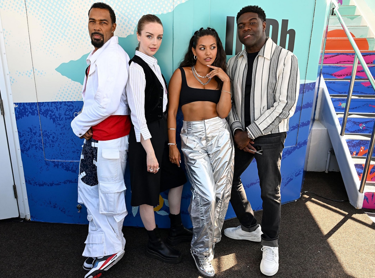 Promo photograph for Star Trek: Section 31 showing four main cast members at a preview event.