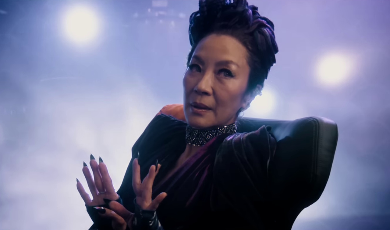 Still frame from the Section 31 trailer showing Georgiou sitting in a chair.