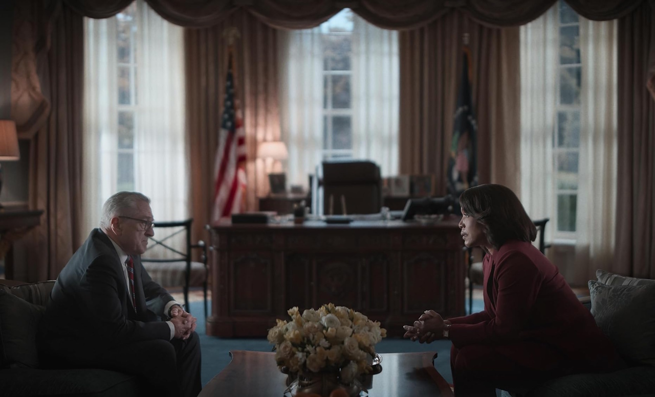 Promo photo for Zero Day showing two characters in the Oval Office.