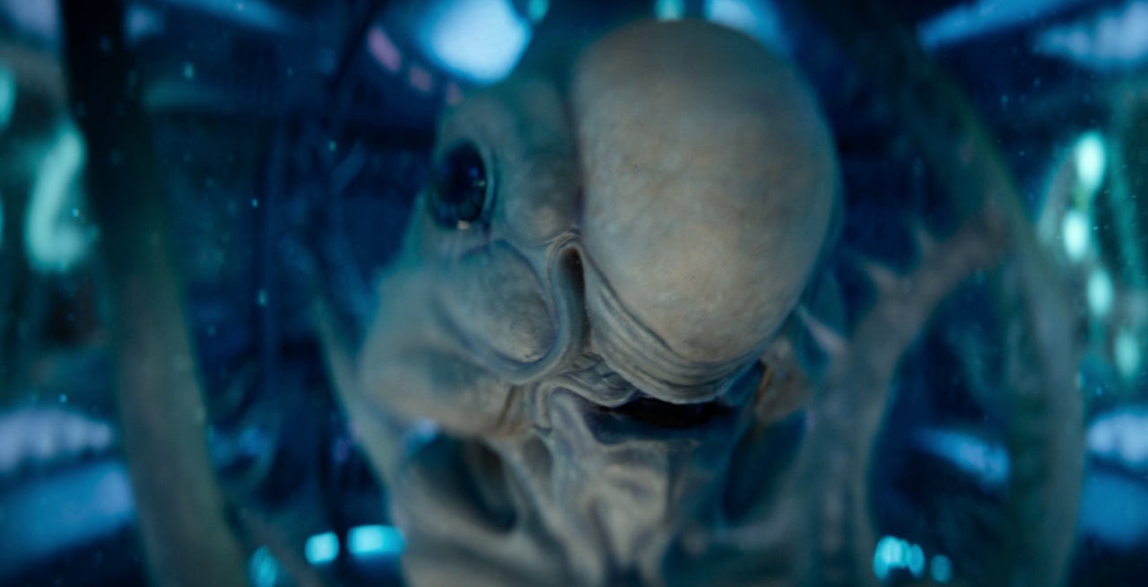 Still frame from Star Trek: Section 31 (2025) showing Fuzz's true microscopic form.