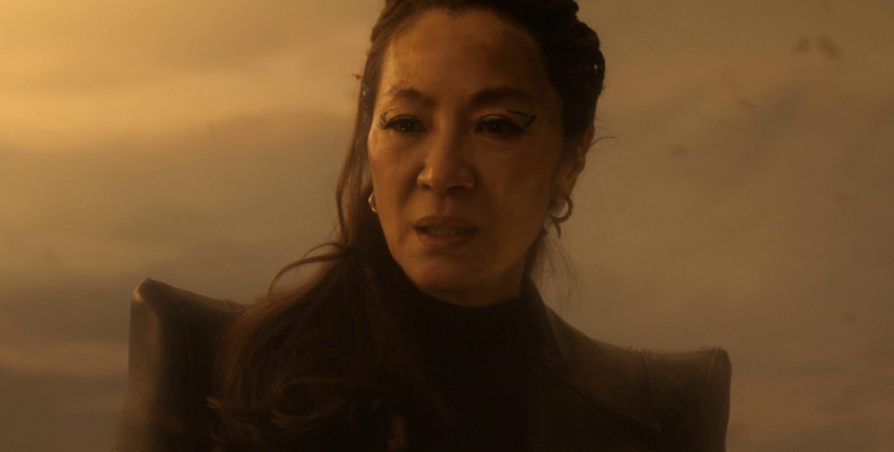 Still frame from Star Trek: Section 31 (2025) showing Empress Georgiou.