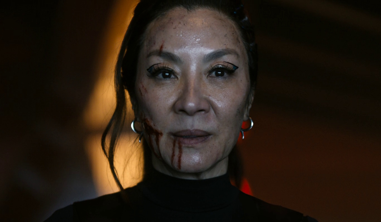 Still frame from Star Trek: Section 31 (2025) showing Georgiou near the climax of the film.