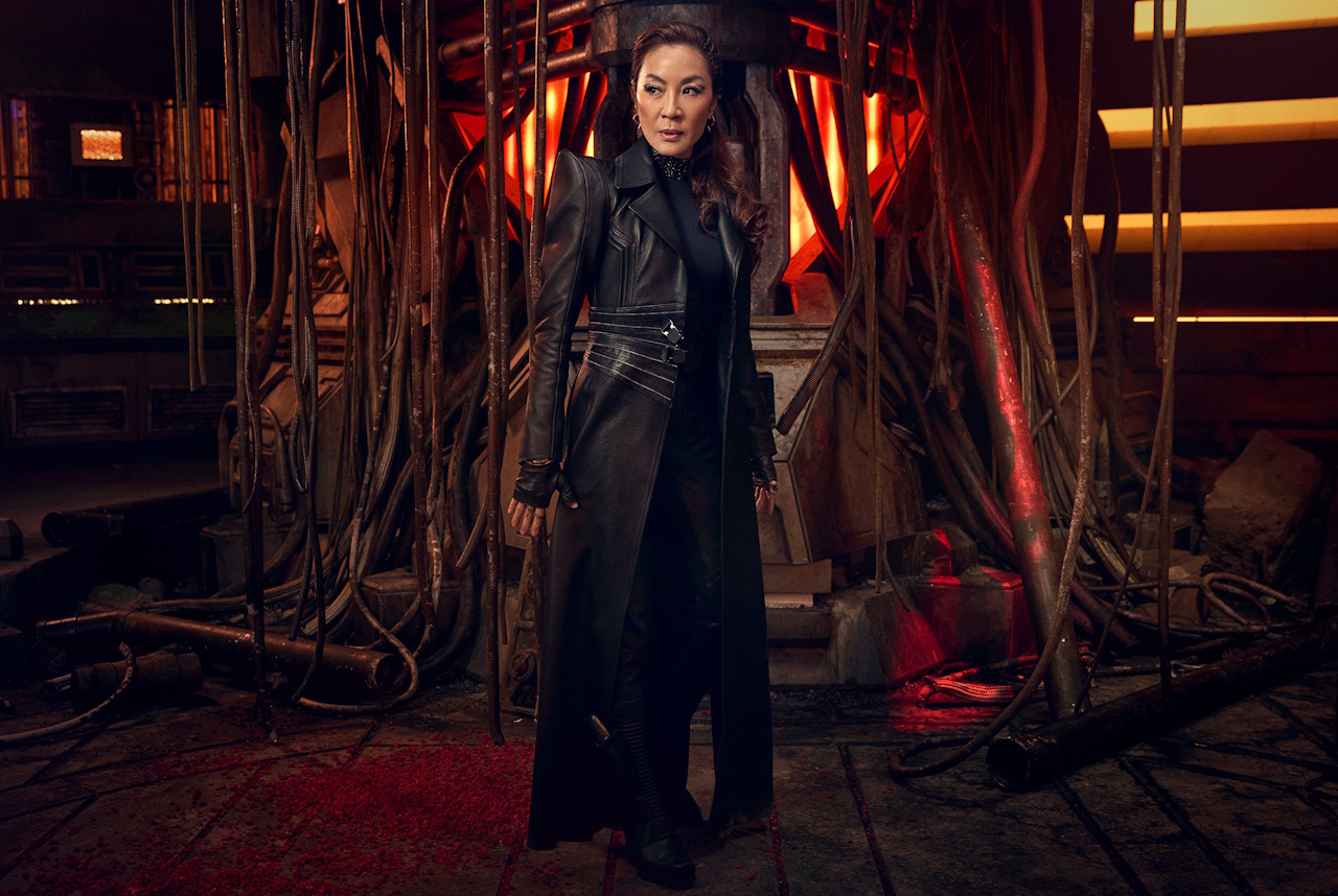 Promo photo from Star Trek: Section 31 (2025) showing Georgiou standing in some ruins.