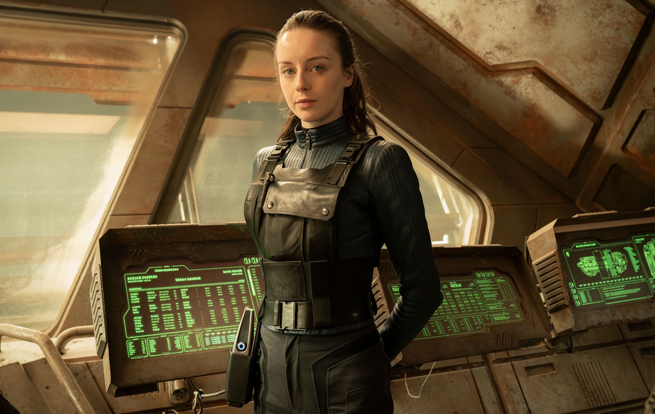 Promo photo from Star Trek: Section 31 (2025) showing Rachel Garrett standing in front of a computer console.