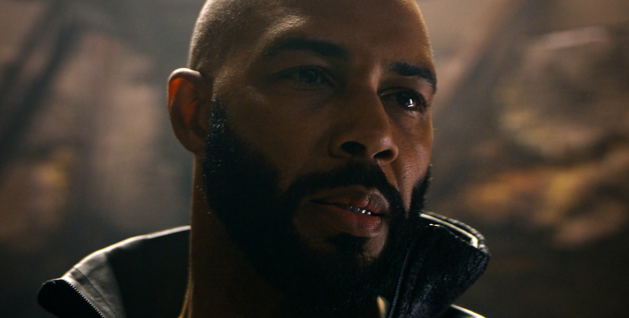 Still frame from Star Trek: Section 31 (2025) showing a close-up of Sahar.