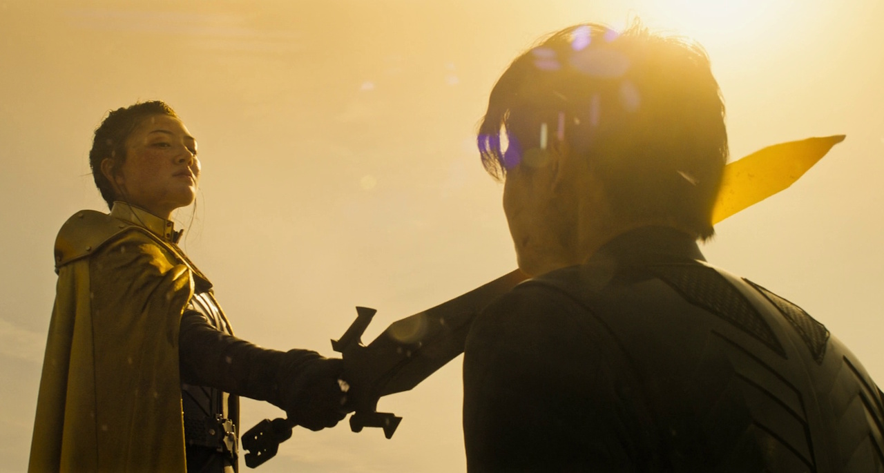 Still frame from Star Trek: Section 31 showing young San and Georgiou.