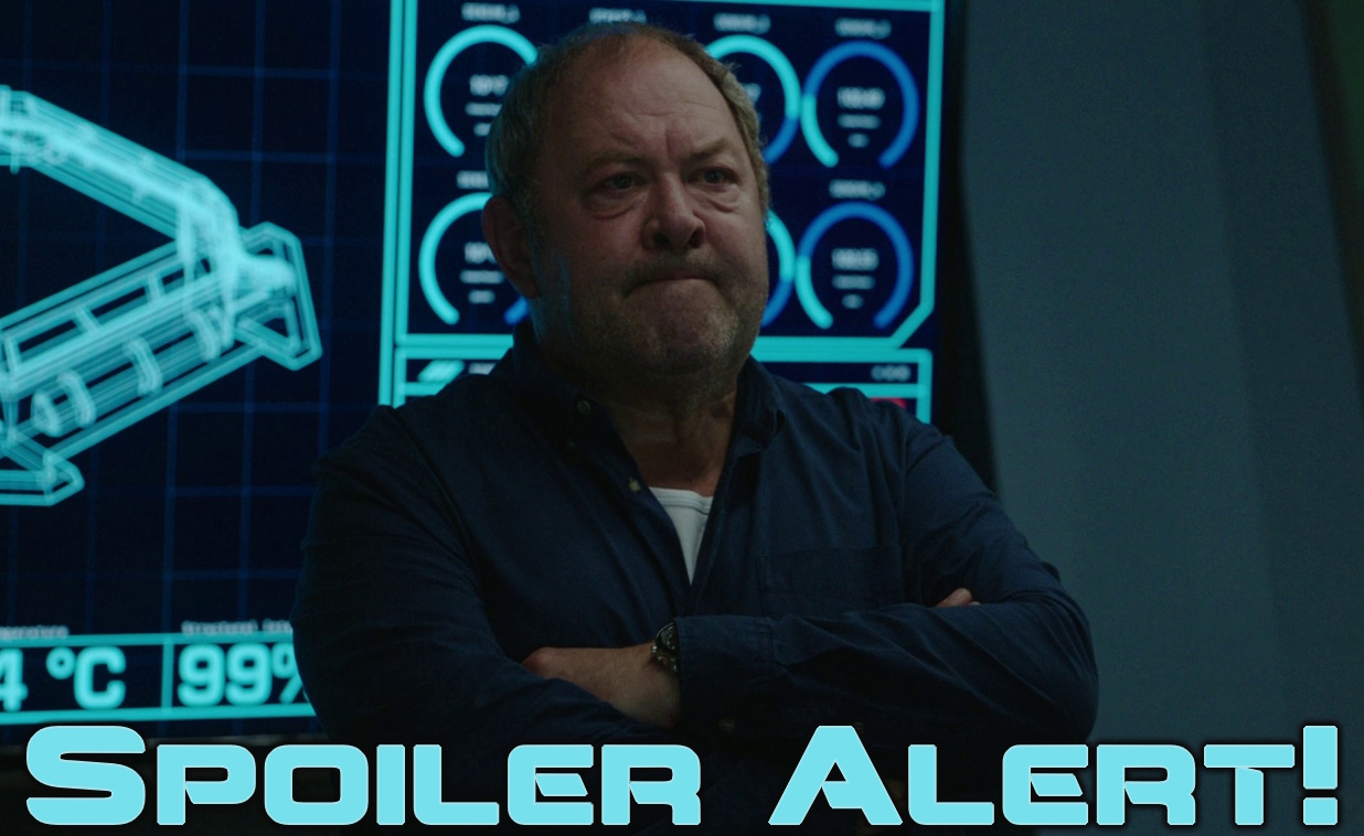 A spoiler warning graphic.