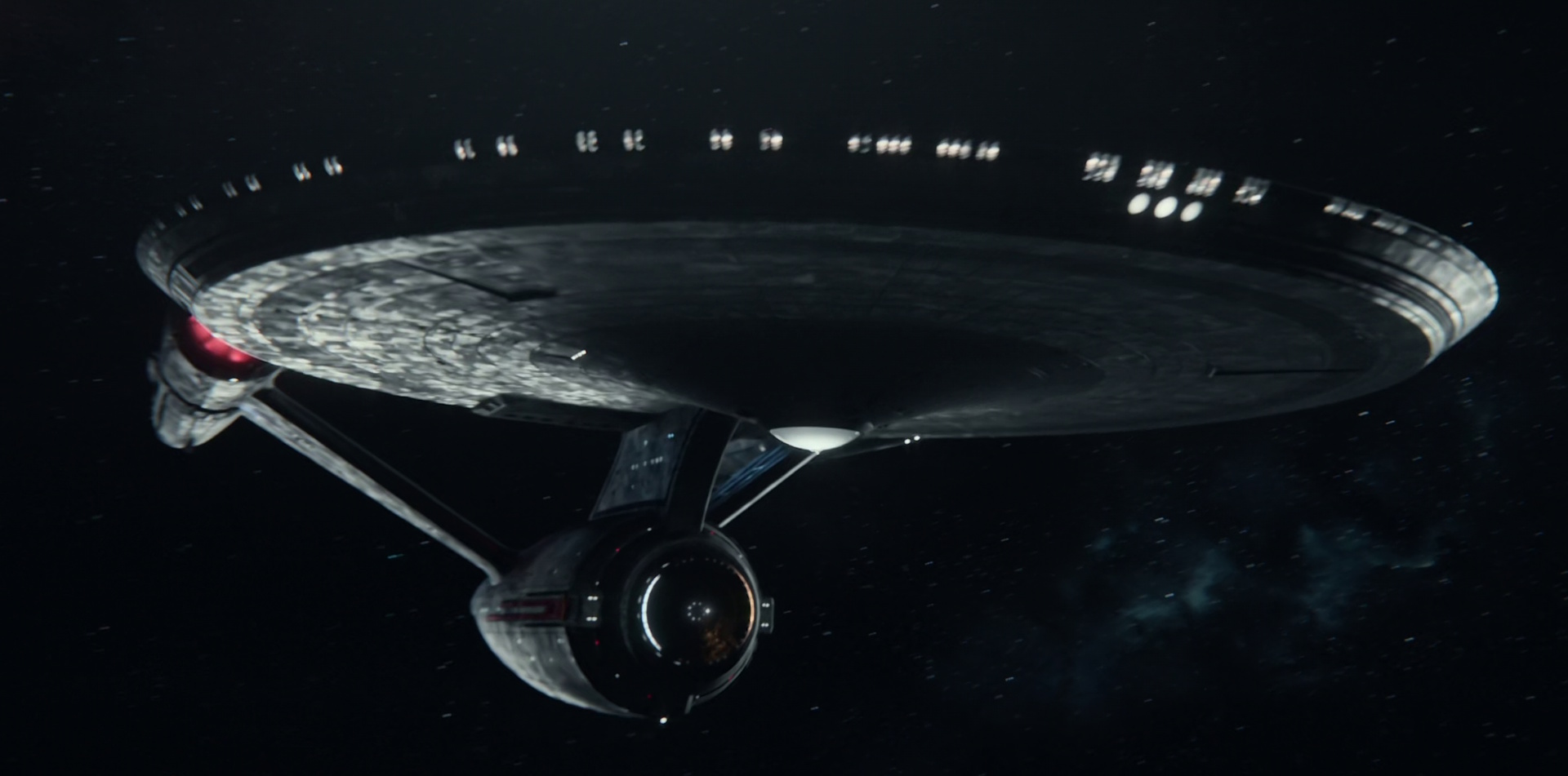 Still frame from Star Trek: Strange New Worlds Season 2 Episode 10 (2023) showing the USS Enterprise.