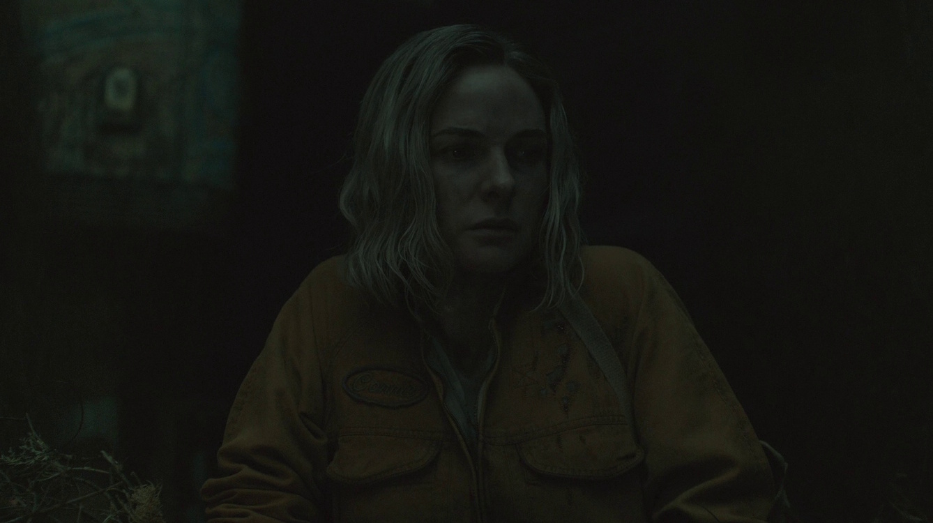 Still frame from Silo Season 2 (2024-25) showing Juliette after her arrival in the second silo.