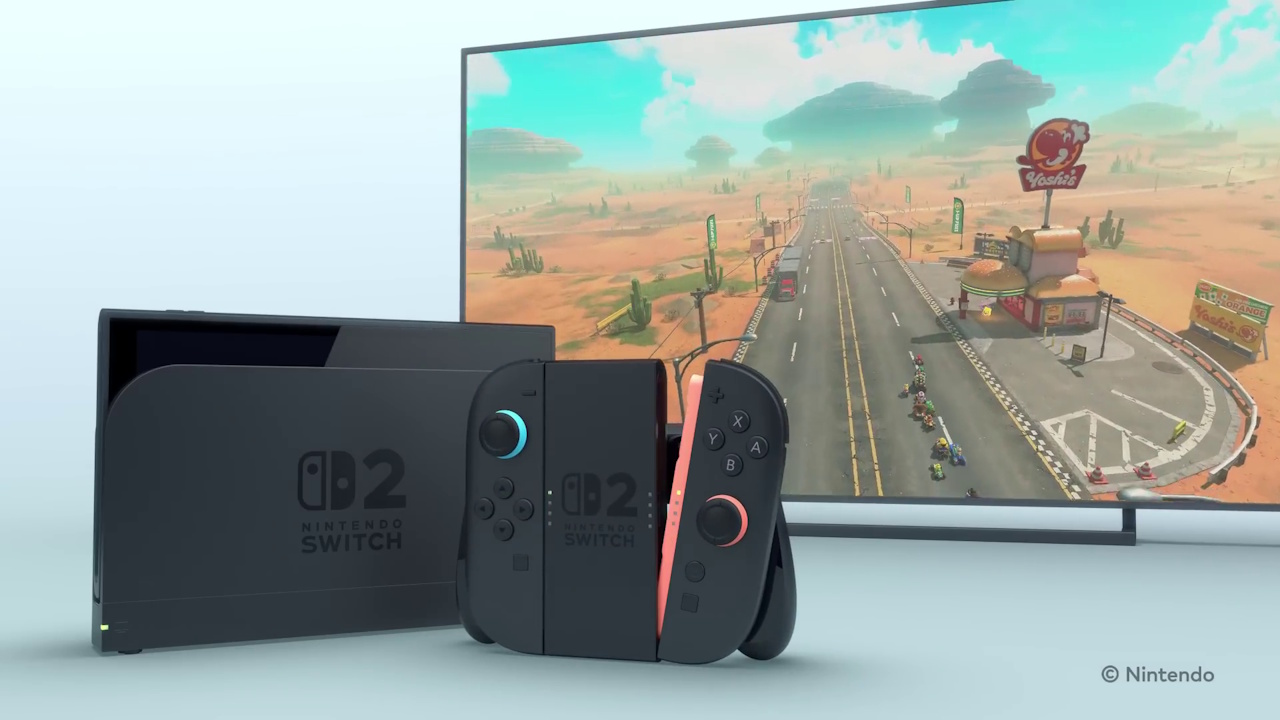 Still frame from the Nintendo Switch 2 trailer.