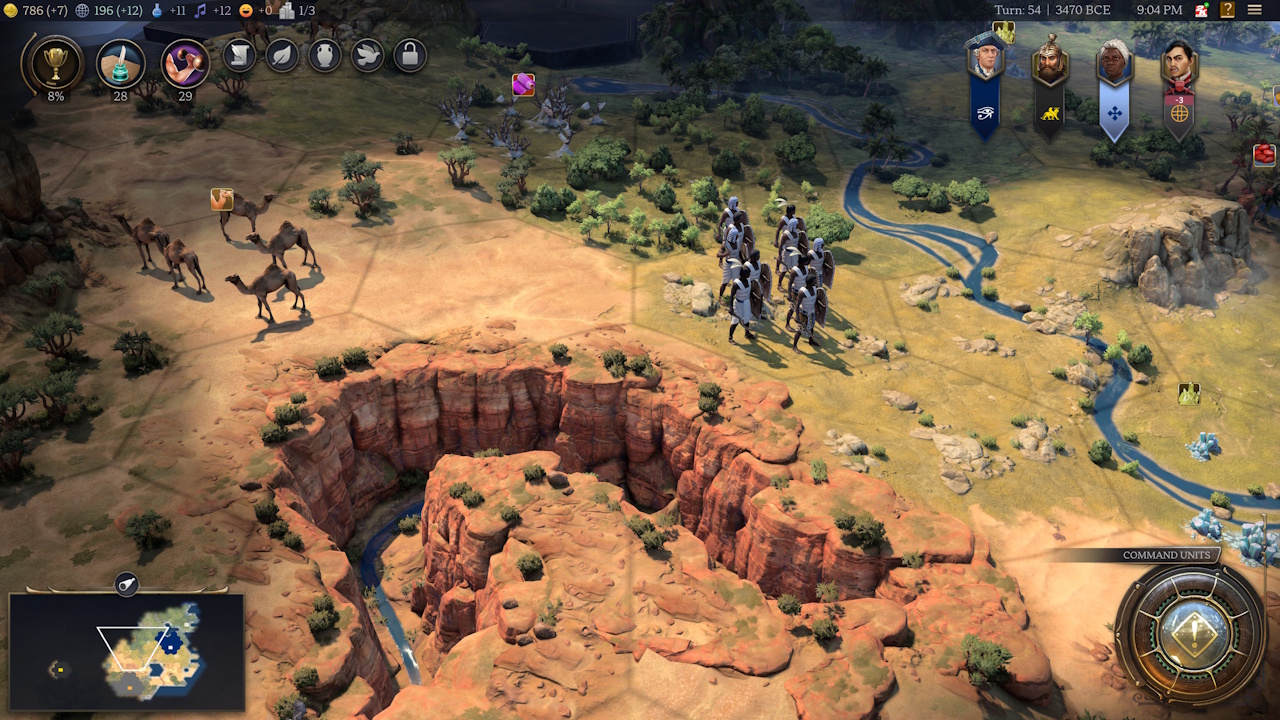 Screenshot of Civilization VII (2025) showing the Grand Canyon natural wonder.