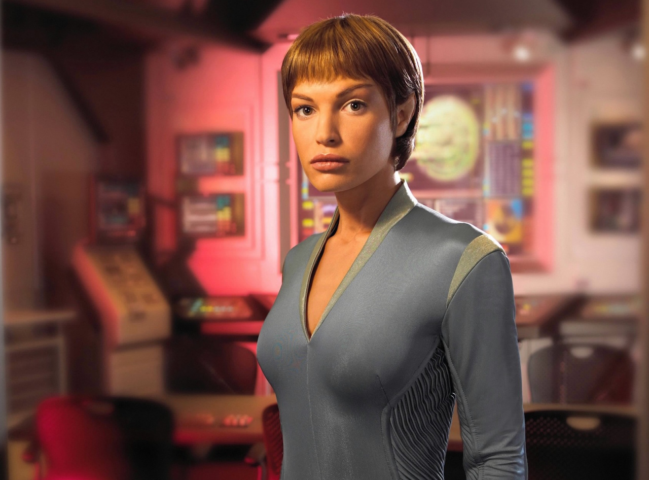 Promo photo for Star Trek: Enterprise Season 4 showing T'Pol.