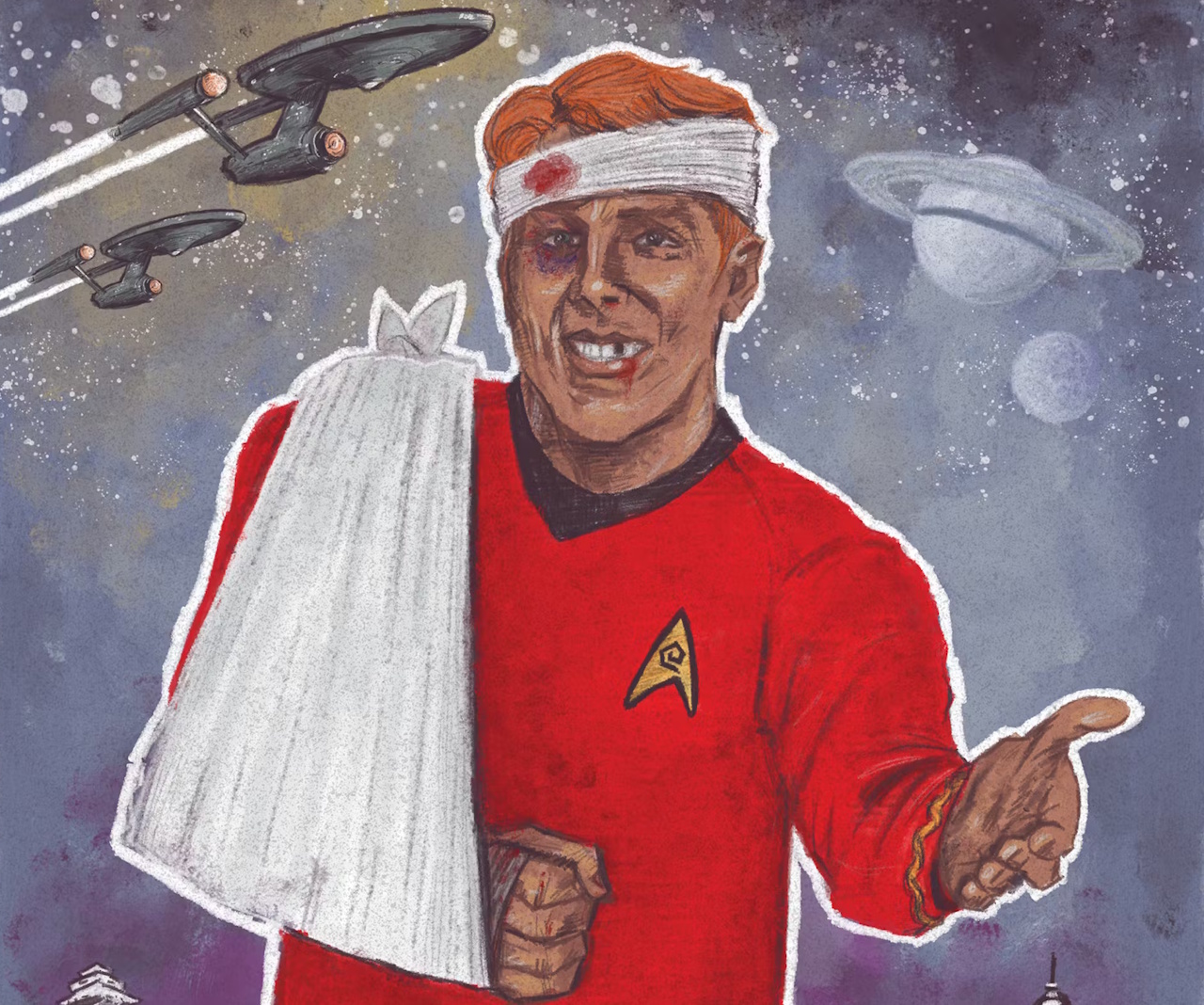 Cropped Star Trek: Redshirts comic book cover.