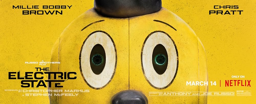 Promo poster/banner for The Electric State (2025).