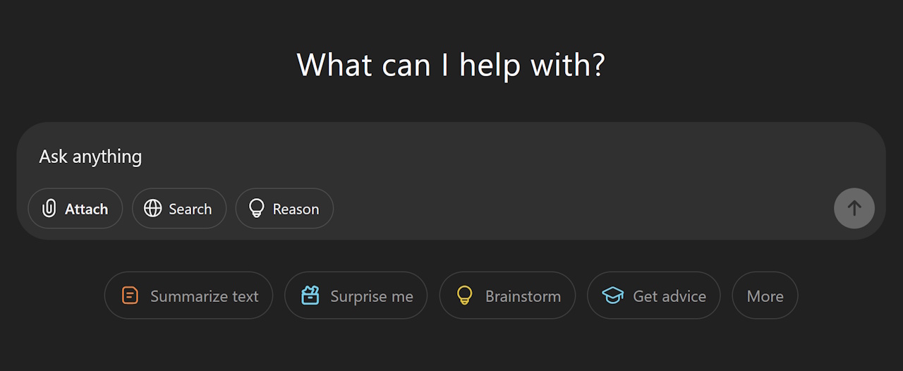 ChatGPT's text box with the words "Ask anything" prominently displayed.