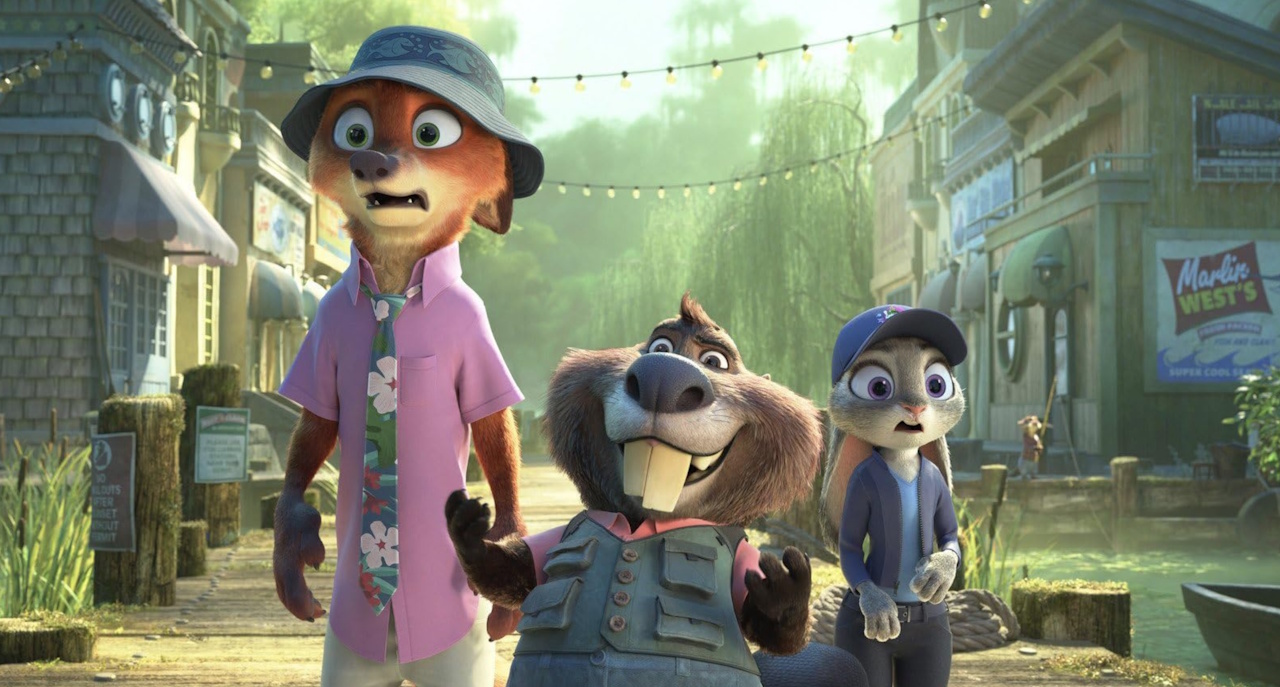 Promo still for Zootopia/Zootropolis 2 showing Nick, Judy, and another character.