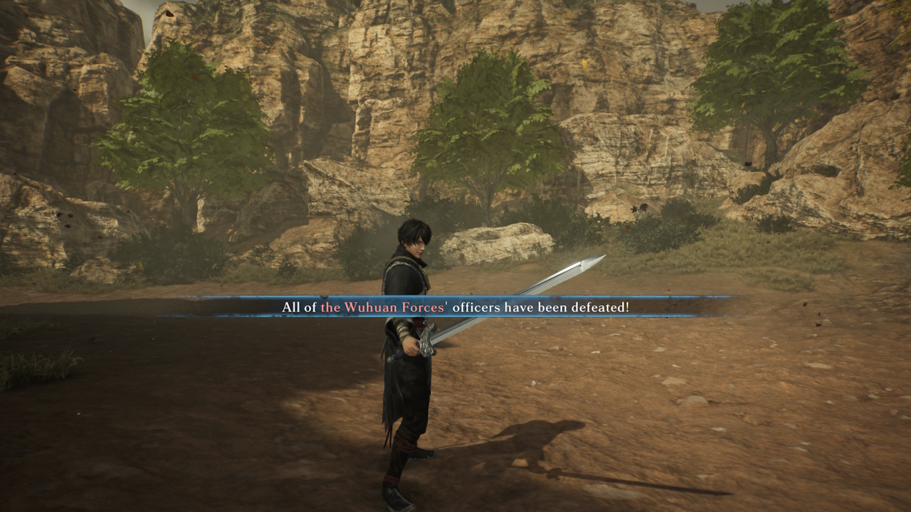 Screenshot of Dynasty Warriors: Origins (2025) showing the end of a battle.