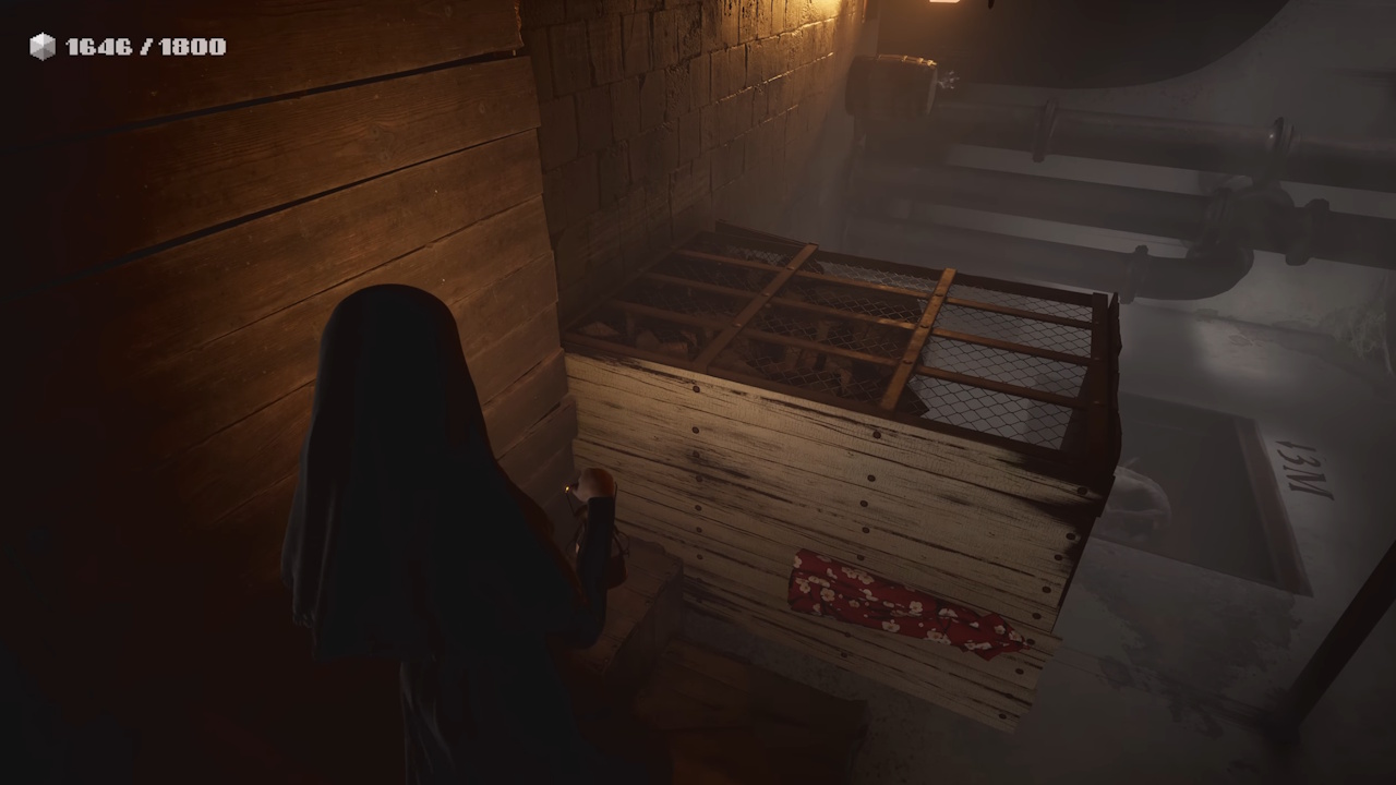 Screenshot of Indika (2024) showing a 3D level.