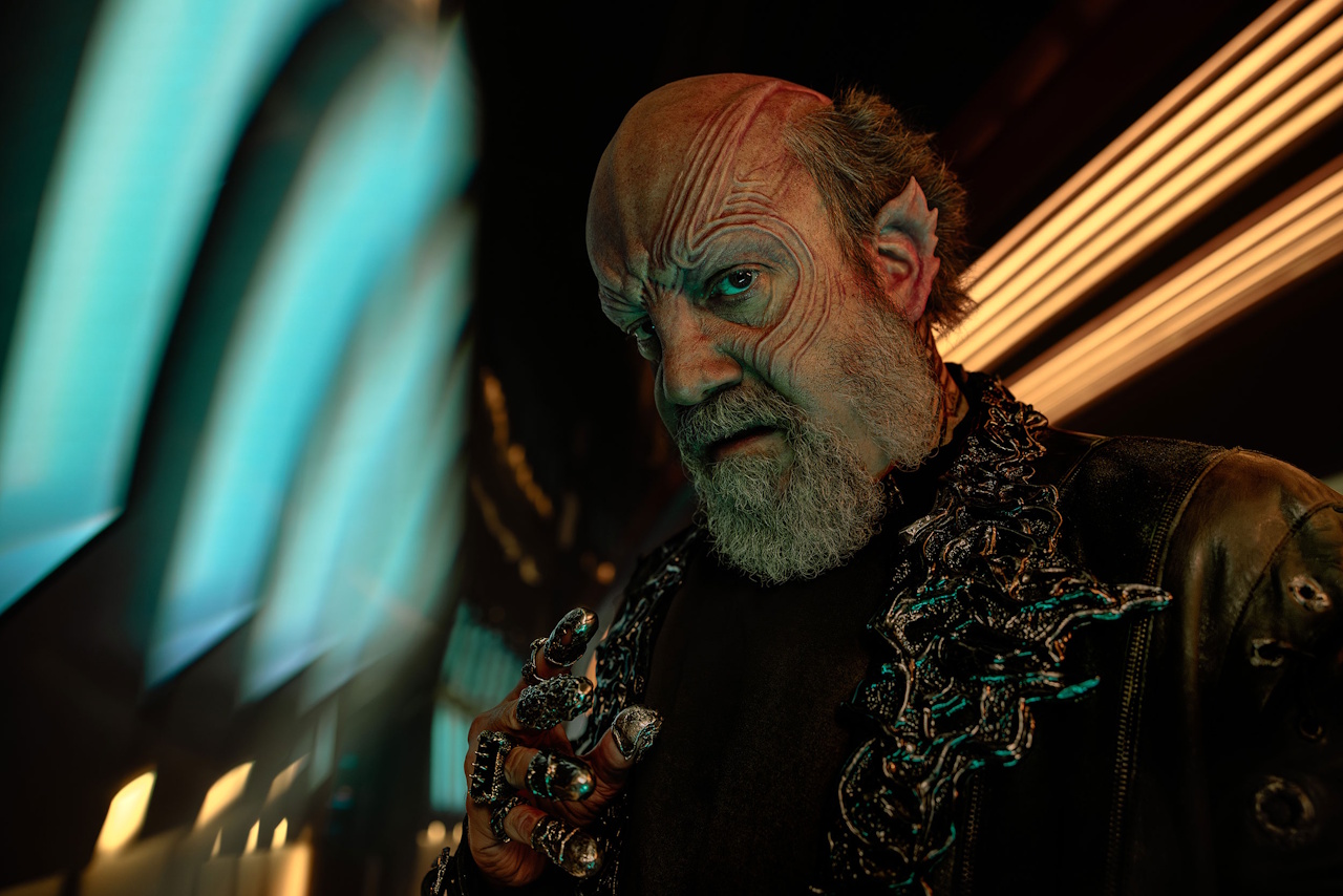Promotional photo of Paul Giamatti as Nus Braka in Star Trek: Starfleet Academy.