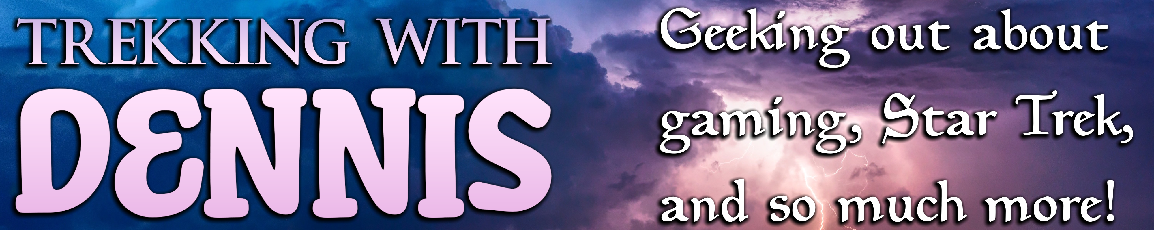 Trekking With Dennis main website banner July 2025.