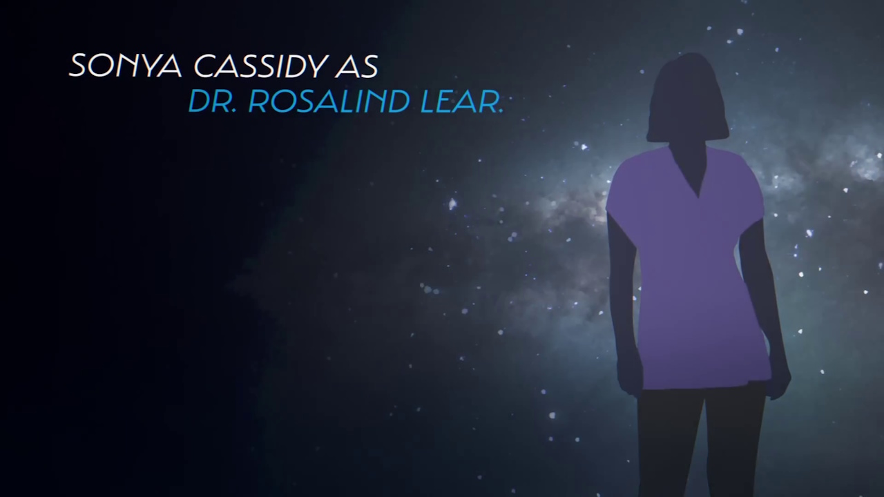 Still frame from the Star Trek: Khan trailer showing Dr Lear.